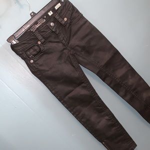 Miss Me Black Jeans w Zipper
